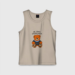 Детская майка Мишка Вова: не пью