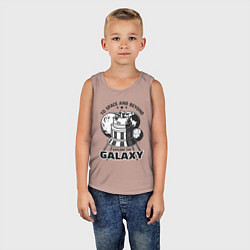 Майка детская хлопок Космос и за его пределами, цвет: пыльно-розовый — фото 2