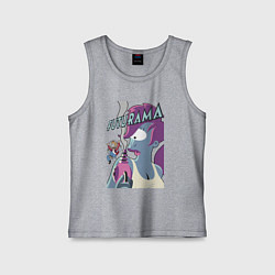 Майка детская хлопок Лила и Фрай, цвет: меланж