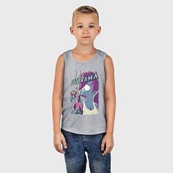 Майка детская хлопок Лила и Фрай, цвет: меланж — фото 2