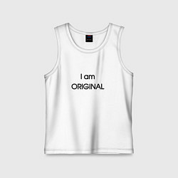 Детская майка I am original