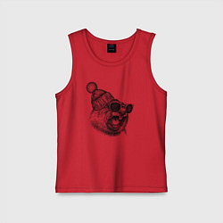 Детская майка Орущий суслик-хипстер