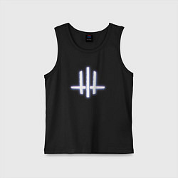 Майка детская хлопок Wine and Rope w glitch logo, цвет: черный
