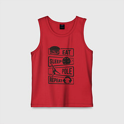 Детская майка Есть спать пилон