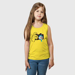 Майка детская хлопок Фотограф на природе, цвет: желтый — фото 2