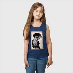 Майка детская хлопок Спайк Ковбой Бибоп, цвет: тёмно-синий — фото 2