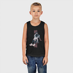 Майка детская хлопок Человек-бензопила - Демон войны и Аса, цвет: черный — фото 2