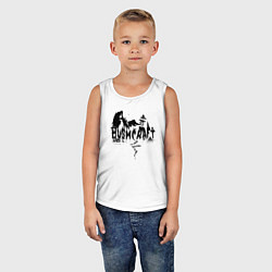 Майка детская хлопок Бушкрафт - Выживание в дикой природе, цвет: белый — фото 2