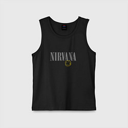 Детская майка Nirvana logo smile