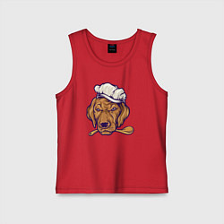 Детская майка Chef dog