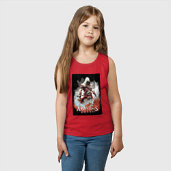 Майка детская хлопок Assassins creed poster, цвет: красный — фото 2