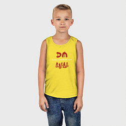 Майка детская хлопок Depeche Mode - Spirit shirt, цвет: желтый — фото 2