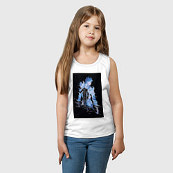 Майка детская хлопок Поднятие уровня в одиночку охотник Джин Ву, цвет: белый — фото 2
