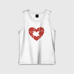 Детская майка Puzzle heart
