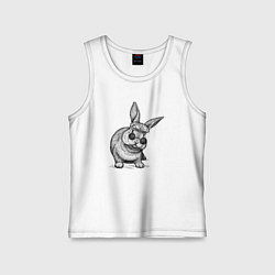 Детская майка Зайчик в шапке и очках