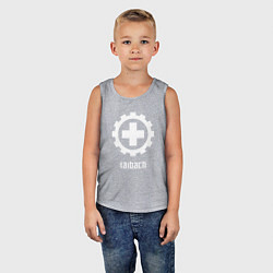 Майка детская хлопок Laibach - Cross, цвет: меланж — фото 2