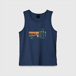 Детская майка Телефонная будка Доктор Кто