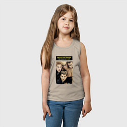 Майка детская хлопок Depeche Mode - Singles, цвет: миндальный — фото 2