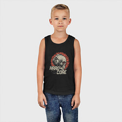 Майка детская хлопок Хардкор музыка, цвет: черный — фото 2