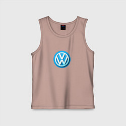 Детская майка Volkswagen logo blue