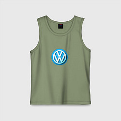 Детская майка Volkswagen logo blue