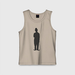 Майка детская хлопок Black Charlie, цвет: миндальный