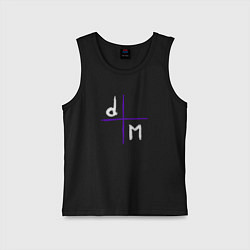 Майка детская хлопок Depeche Mode - Logo devotional, цвет: черный