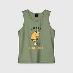 Детская майка Мопс ненавидит кардио