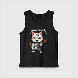 Детская майка Meowtallica rock