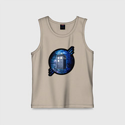 Детская майка Tardis in space