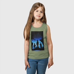 Майка детская хлопок Моя геройская академия Идзуку Мидория Кацуки Бакуг, цвет: авокадо — фото 2