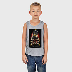 Майка детская хлопок Моя геройская академия Все За Одного, цвет: меланж — фото 2