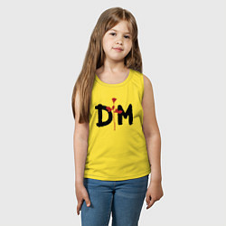 Майка детская хлопок Депеш мод логотип, цвет: желтый — фото 2