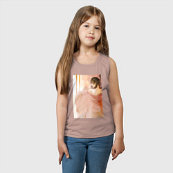 Майка детская хлопок Монолог фармацевта Маомао арт, цвет: пыльно-розовый — фото 2