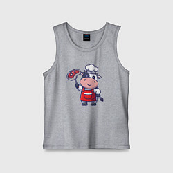 Детская майка Коровка повар