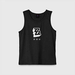 Майка детская хлопок Zenless Zone Zero logo, цвет: черный