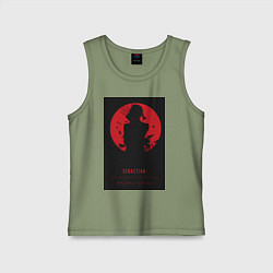 Детская майка Тёмный дворецкий Себастьян Михаэлис боец