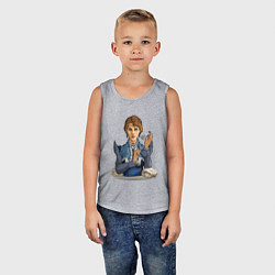 Майка детская хлопок Кассандра - RimWorld, цвет: меланж — фото 2