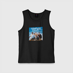 Майка детская хлопок The office poster, цвет: черный