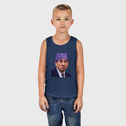 Майка детская хлопок Prison mike Michael Scott офис, цвет: тёмно-синий — фото 2