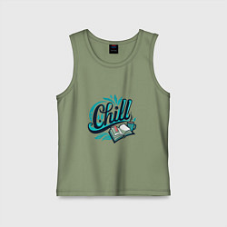 Детская майка Отдых и книги