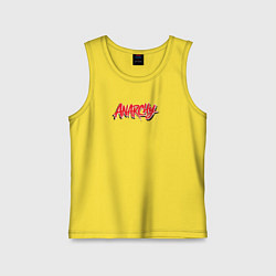 Детская майка Надпись анархия калиграфия