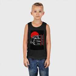 Майка детская хлопок Toyota Supra авто, цвет: черный — фото 2