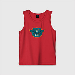 Майка детская хлопок Eagle stars, цвет: красный