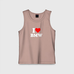 Детская майка I love my BMW