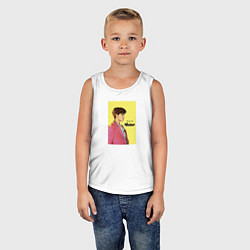 Майка детская хлопок J-hope Butter, цвет: белый — фото 2