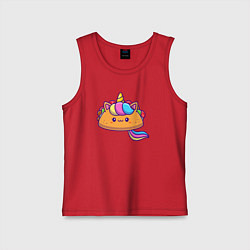 Детская майка Тако единорог милый