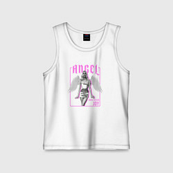 Майка детская хлопок Angel - Anya Taylor Joy, цвет: белый
