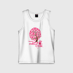 Майка детская хлопок Надежда, цвет: белый