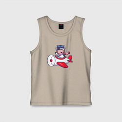 Детская майка Коровка авиатор